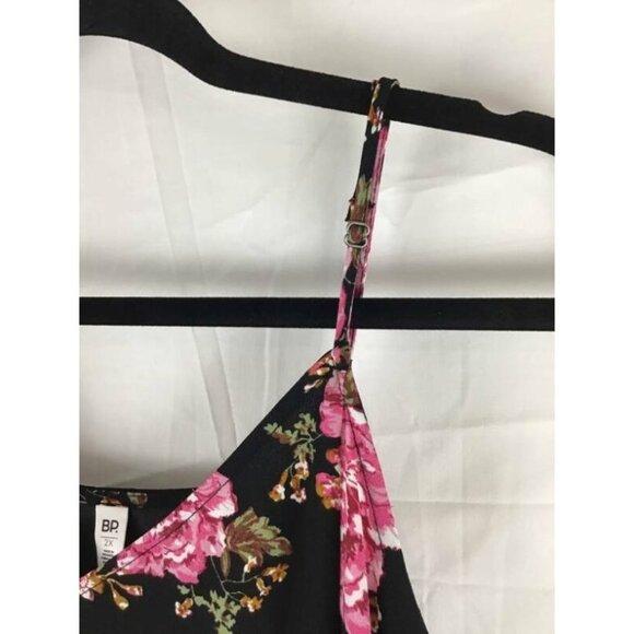 BP Dress Plus 2X Black Floral Slip Dress Women - Picture 4 of 9
